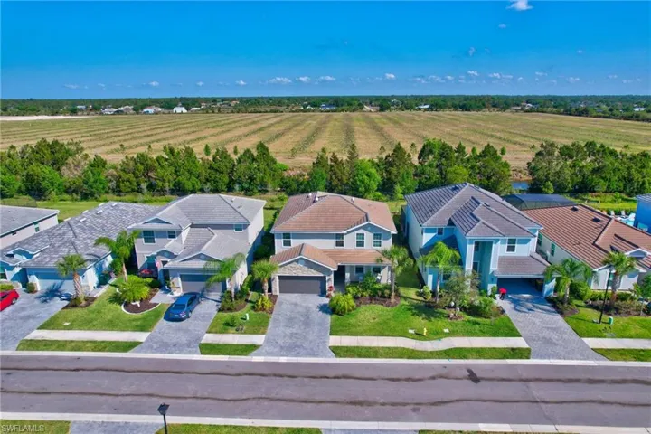 Drone / aerial view with a residential view