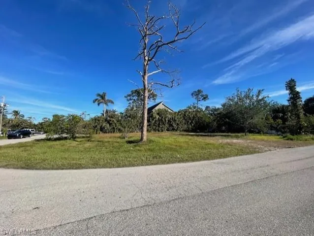 View of lot from road