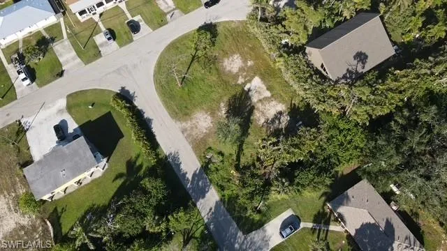 Aerial view of lot