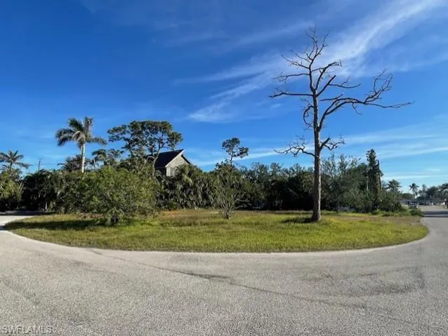 View of lot from road