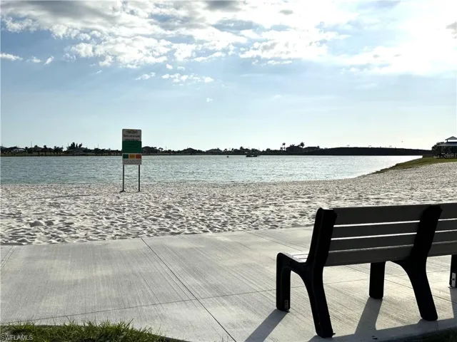 Community beach at Lake Crystal