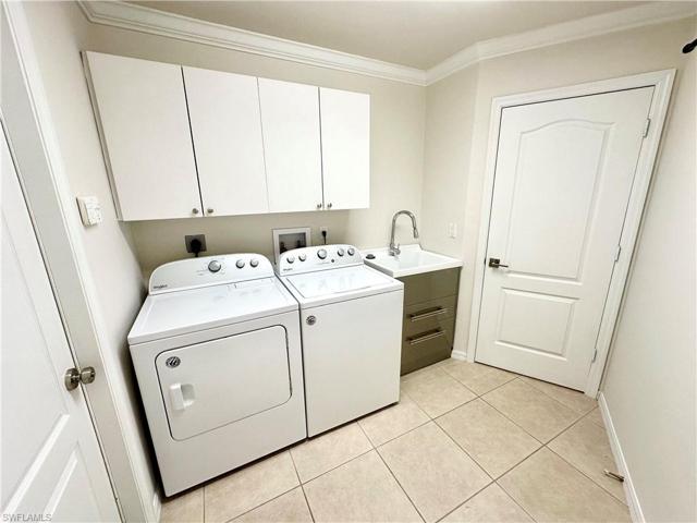 Utility room inside with extra storage and convenient sink