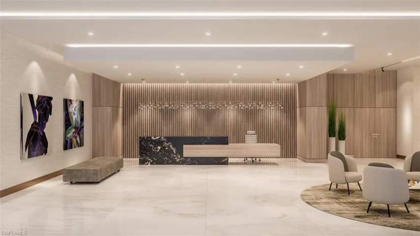 View of lobby reception area