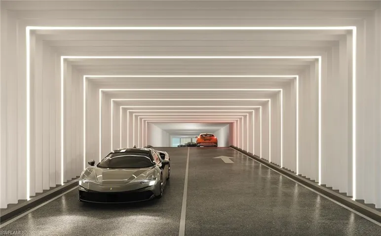 View of garage interior