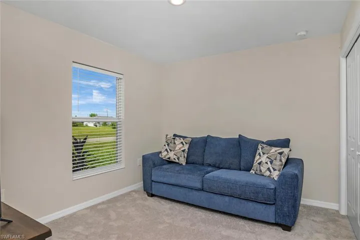 Carpeted bedroom