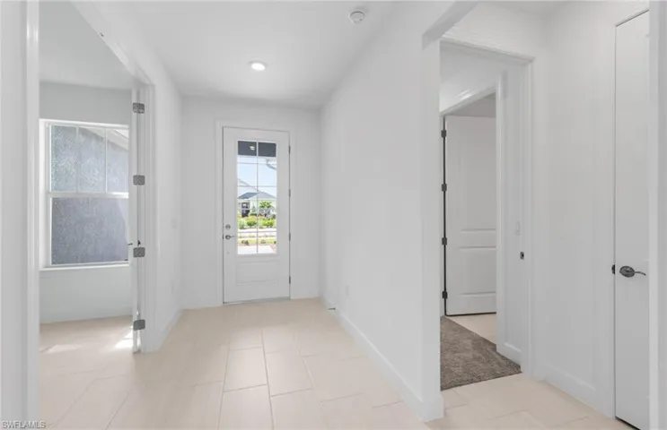 View of tiled entryway