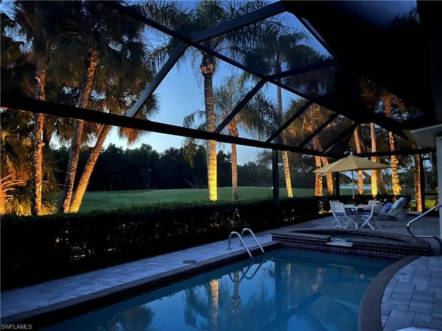 iluminated garden in back and front of house