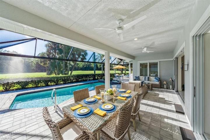 very large covered lanai w/ summer kitchen