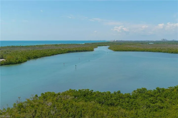 Aerial views of Turkey Bay and Gulf waters
