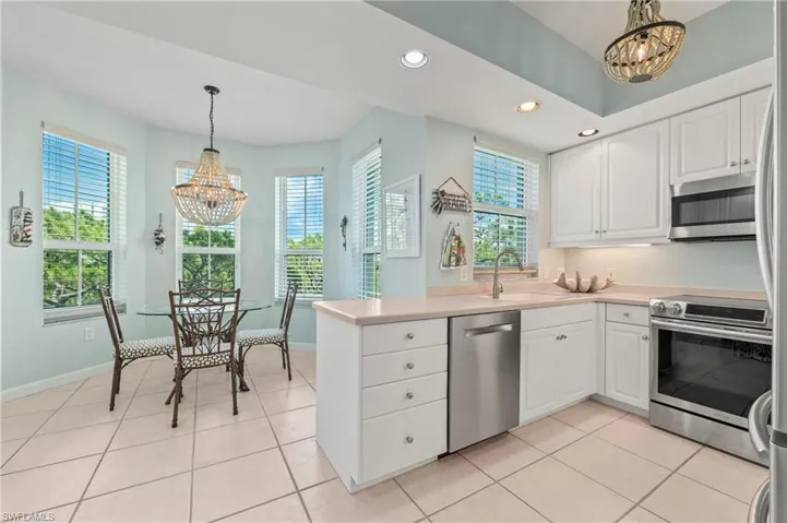 Well equipped kitchen with ample counter and storage space