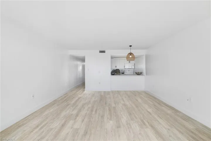 Brand new Luxury Vinyl Plank flooring with 5-1/2 baseboard trim throughout the unit.