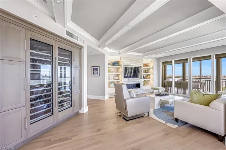 Two wine refrigerators - worthy of a curated wine collection.