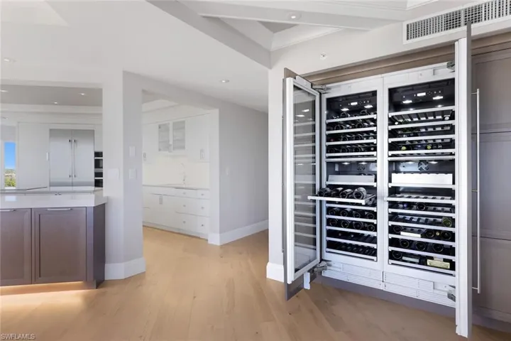 Well-suited for the wine enthusiast, with generous storage space.