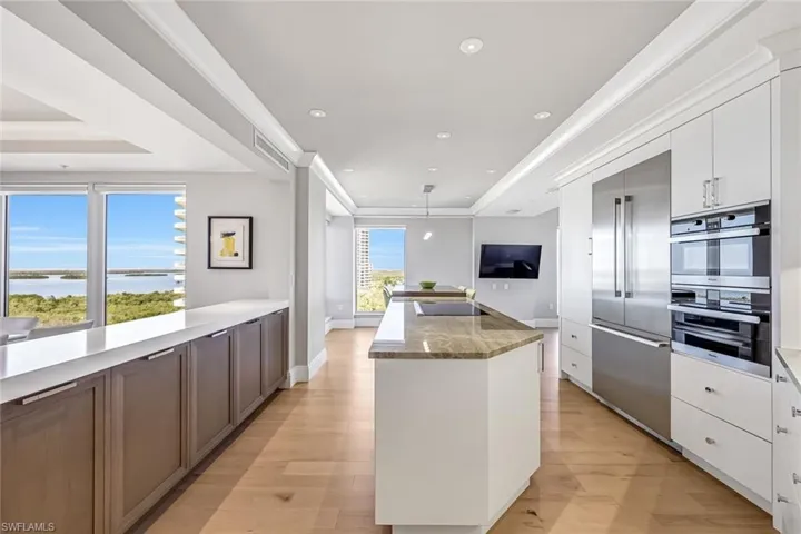 The amount of space is significant - easily enough room for more than one chef.