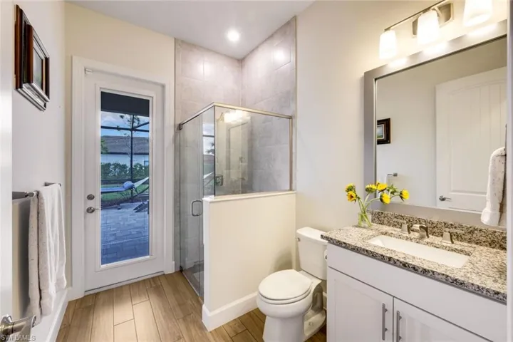 Full Pool bath Interior and Exterior Access