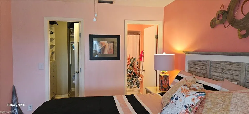 Bedroom with connected bathroom