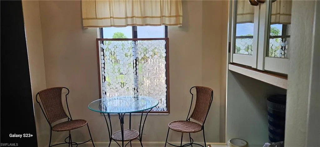 View of dining room