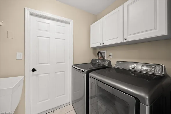 Laundry room inside the residence