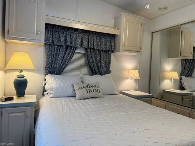 Bedroom with crown molding