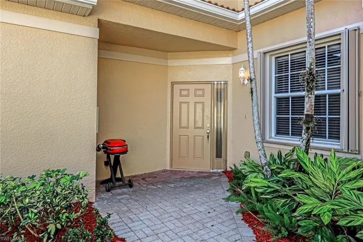 Entry Showing Storm Protection, Easy Close Shutters