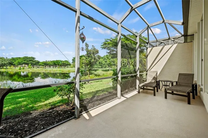 Extended Lanai featuring a water view