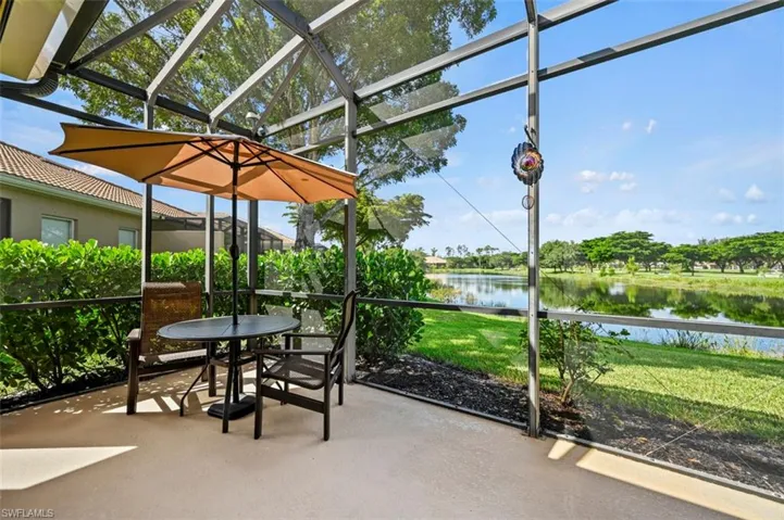 Lanai featuring a water view