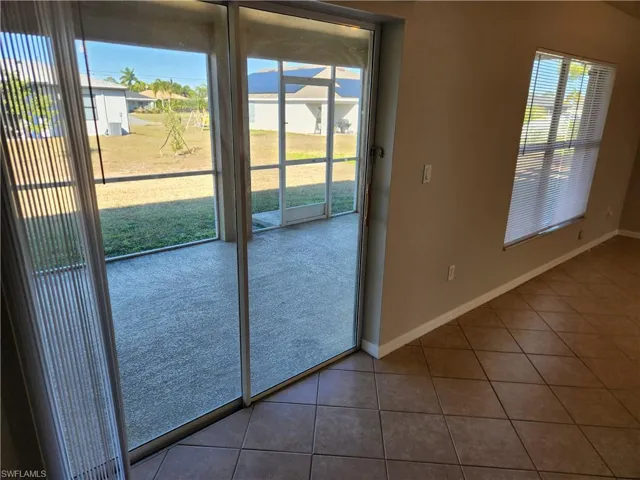Screened lanai from living room area