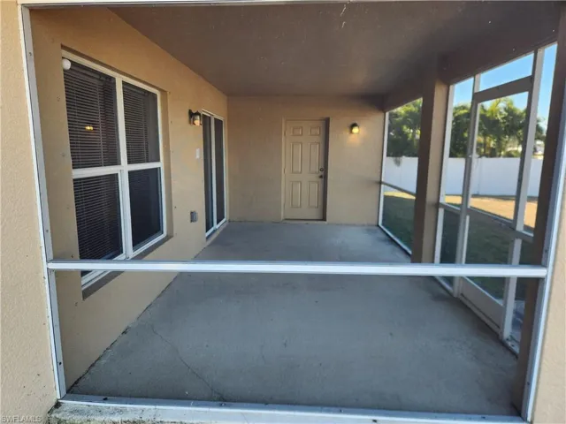 Screened lanai