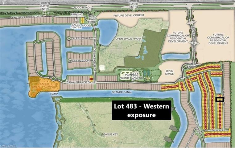 Homesite map - Lot 483 - Western exposure