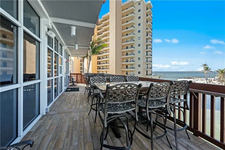 Deck with a water view