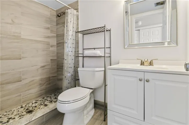 Renovated master bathroom