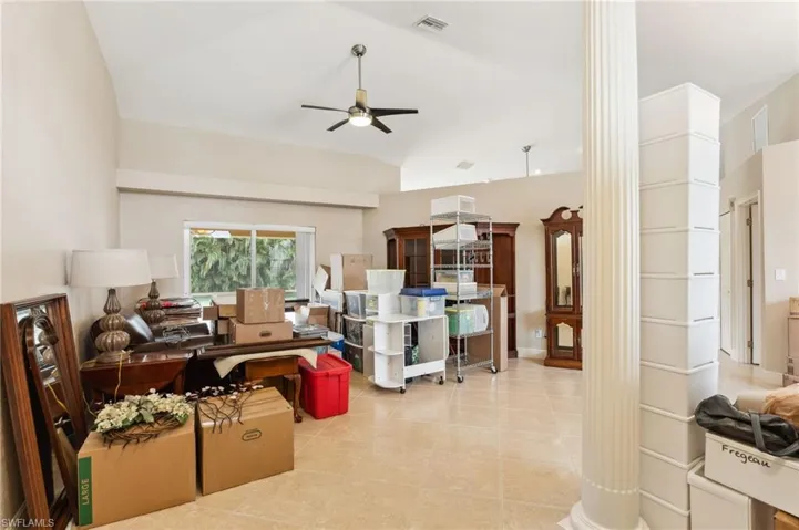 *staging area for movers