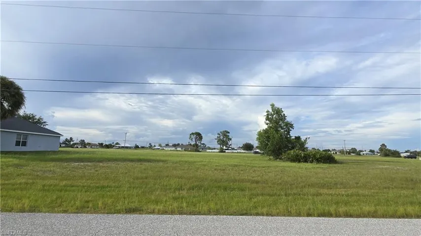 Front view of lot