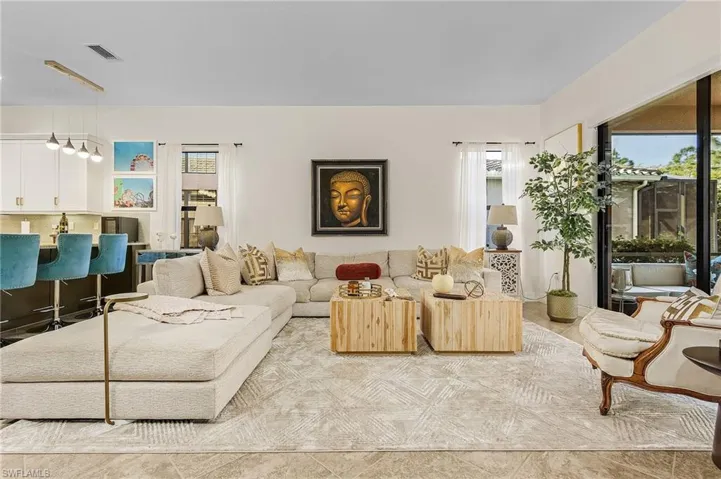 View of living area