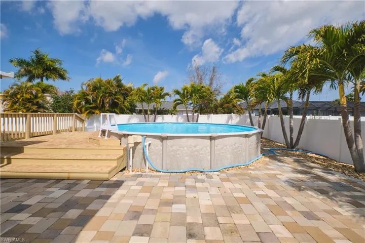 View of pool featuring a fenced backyard