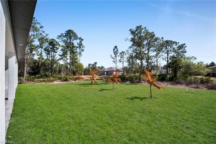 View of grassy yard