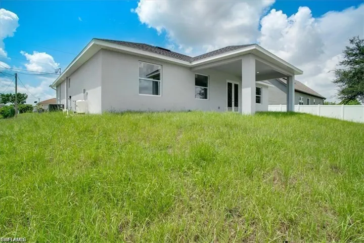 View of rear view of property