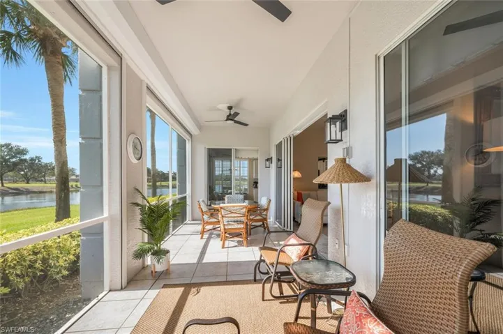 Large Lanai w/Electric Hurricane Shutters -- View 2