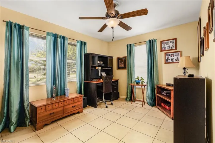front bedroom used at a den