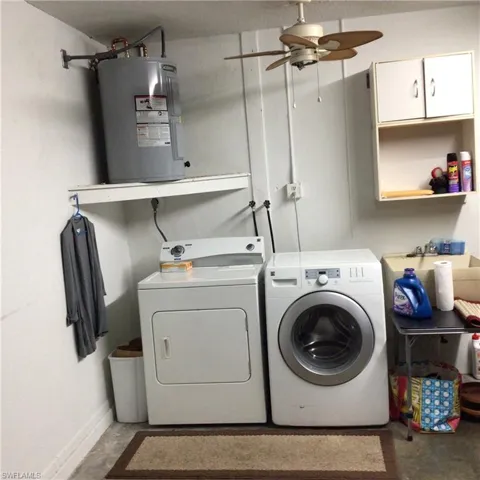 Washer and dryer are included
