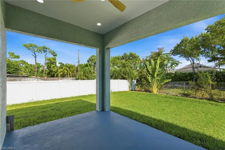 Backyard patio