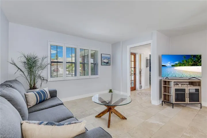 View of entryway from living room.