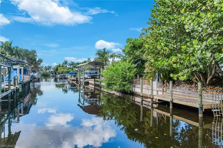 Home features a 7,000 lb boat davits.