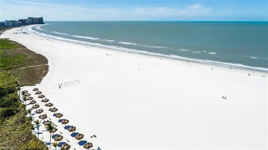 Water view featuring a beach view