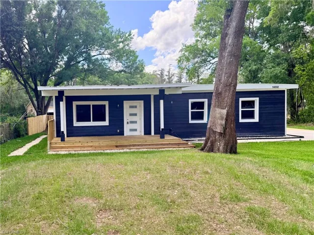 View of front of home featuring a deck