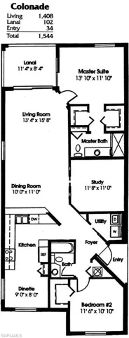 Colonade model floorplan