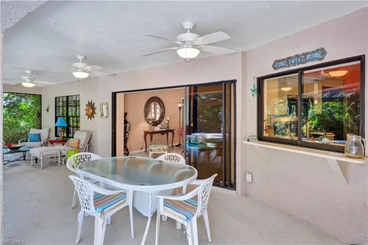 Pass through window from Kitchen, pocket sliding doors in LR