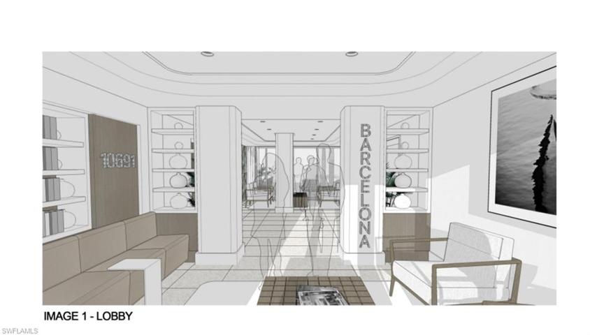 Rendering. Proposed lobby rebuild. Subject to revisions.