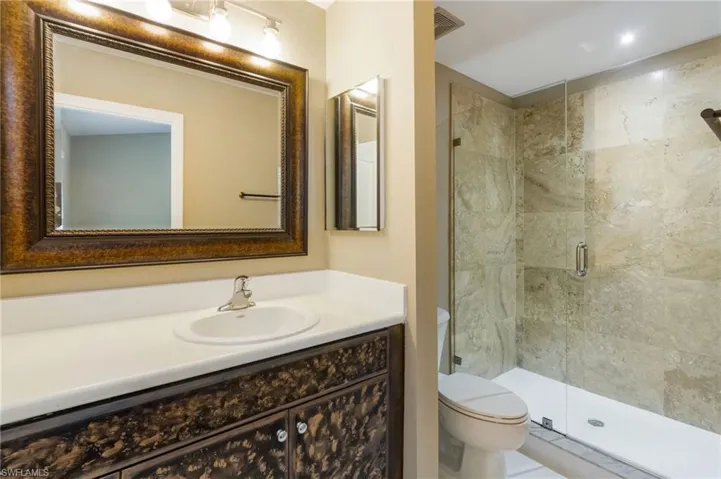 Bathroom off of bedroom 1