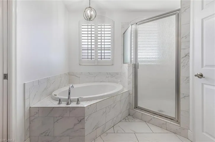 Master Bath Shower and Soaking Tub